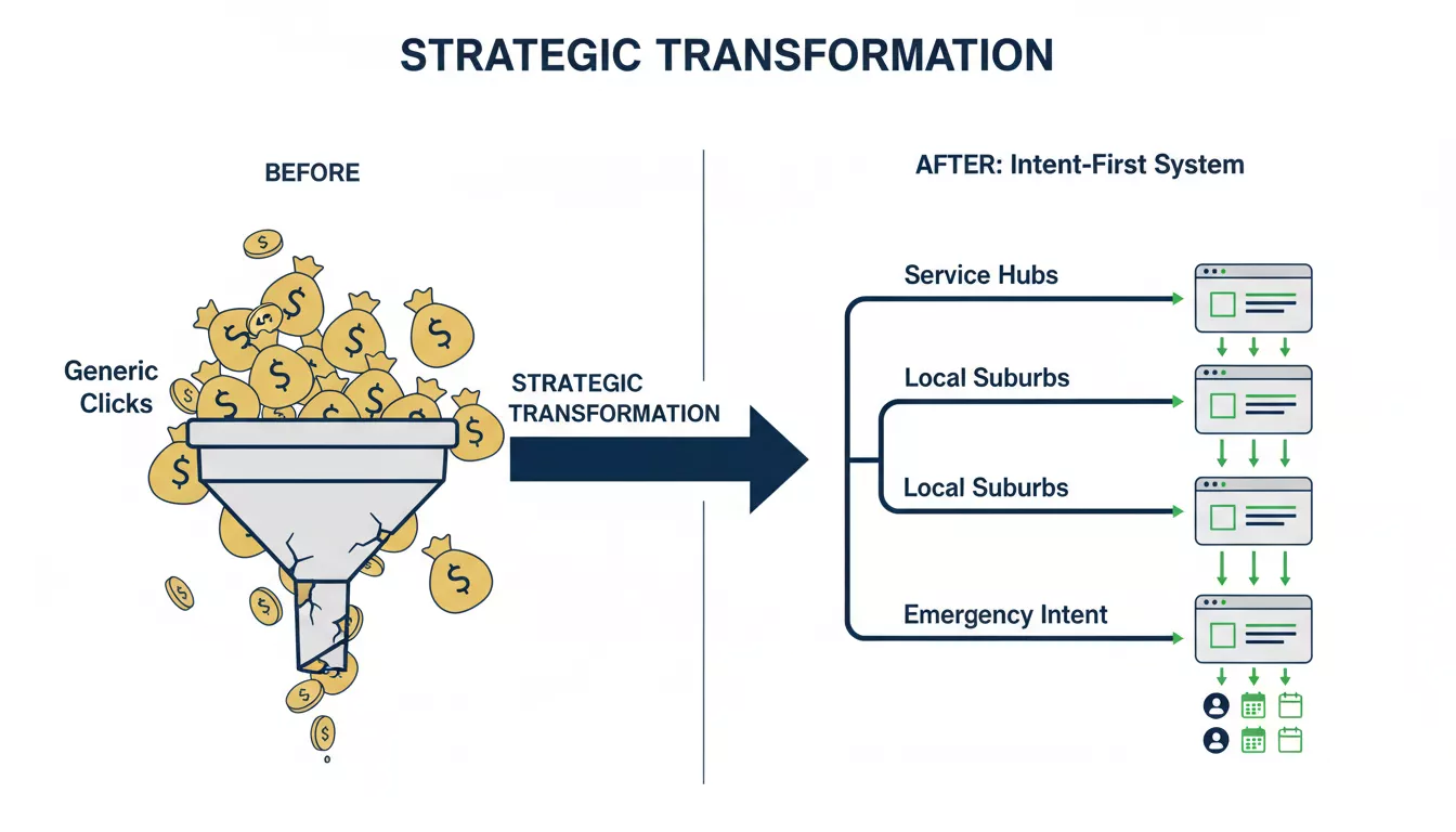 Intent-Matched Landing Page Conversion